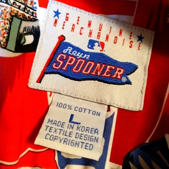 Reyn Spooner Vintage 2004Championship Boston Red Sox Camp Shirt